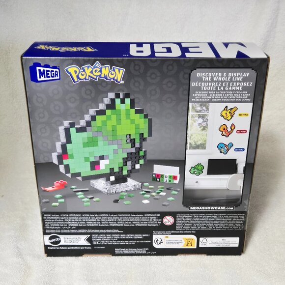 3 MEGA Pokemon Bulbasaur Pixel Art Building Toy Kit - 374 pc NIB Christmas Toys - Picture 3 of 5